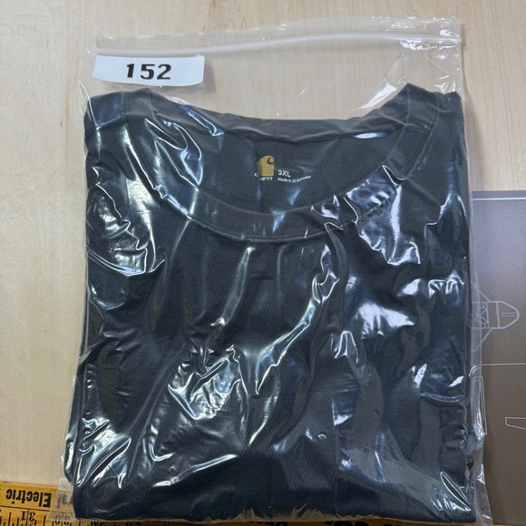 Carhartt Mens Long Sleeve Work T Shirt Thermal Knit Crew Neck Gray 3XL - Picture 7 of 7